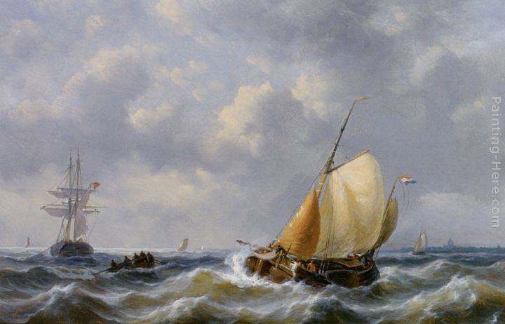 George Willem Opdenhoff Shipping in Choppy Seas